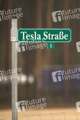 Baustelle der Tesla Gigafactory 4 in Grünheide