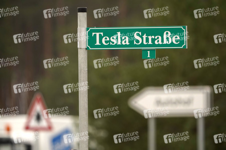 Baustelle der Tesla Gigafactory 4 in Grünheide