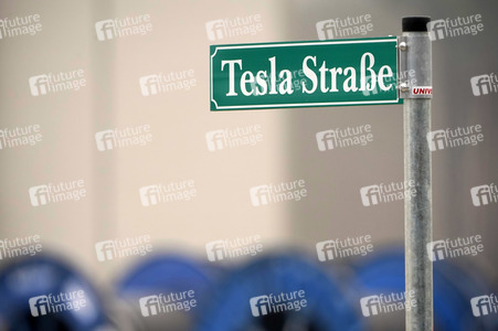 Baustelle der Tesla Gigafactory 4 in Grünheide