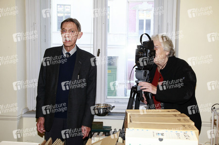 Annik Leroy bei Dreharbeiten in Görlitz