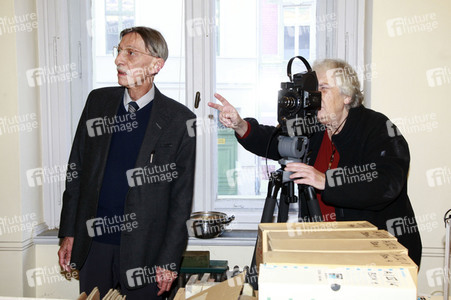 Annik Leroy bei Dreharbeiten in Görlitz