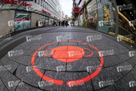 Symbolfoto Corona-Piktogramm