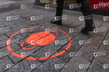 Symbolfoto Corona-Piktogramm