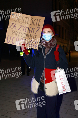 Demonstration gegen das polnische Abtreibungsgesetz in Zgorzelec