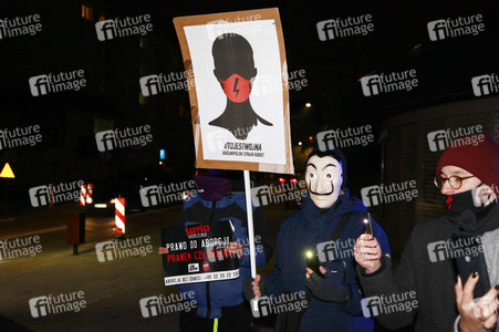 Demonstration gegen das polnische Abtreibungsgesetz in Zgorzelec