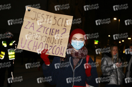Demonstration gegen das polnische Abtreibungsgesetz in Zgorzelec