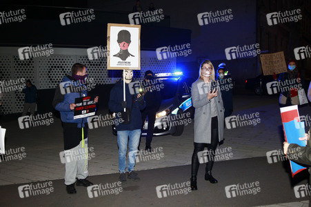 Demonstration gegen das polnische Abtreibungsgesetz in Zgorzelec