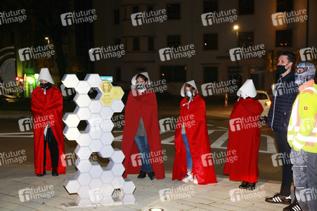 Demonstration gegen das polnische Abtreibungsgesetz in Zgorzelec