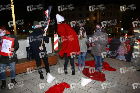 Demonstration gegen das polnische Abtreibungsgesetz in Zgorzelec