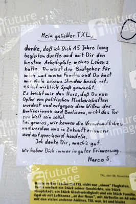 Letzter Abflug vom Flughafen Tegel in Berlin