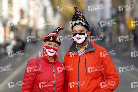 Symbolfoto Karnevalsauftakt in Coronazeiten