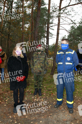Pressetermin zum Bau eines Zauns zur Eindämmung der Afrikanischen Schweinepest in Krauschwitz