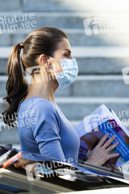 Königin Letizia von Spanien bei einem UNICEF Arbeitstreffen in Madrid