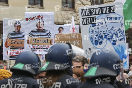 Proteste von Gegnern der Corona-Politik in Berlin