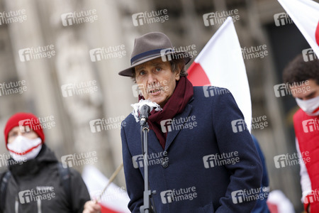 Kundgebung für Demokratie in Belarus in Köln