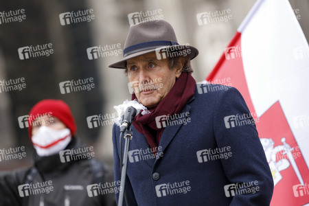 Kundgebung für Demokratie in Belarus in Köln