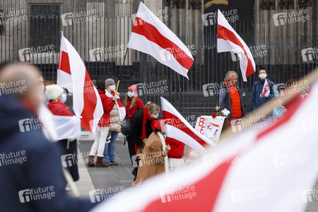 Kundgebung für Demokratie in Belarus in Köln
