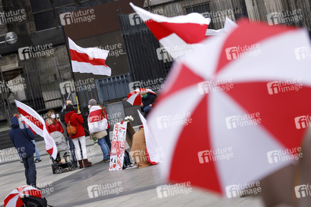 Kundgebung für Demokratie in Belarus in Köln