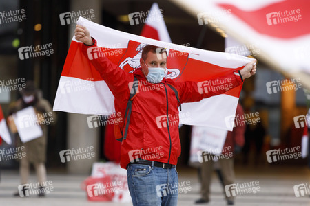 Kundgebung für Demokratie in Belarus in Köln