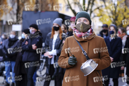 Schweigemarsch gegen Coronamaßnahmen in Berlin