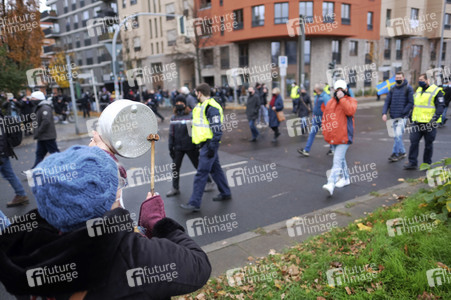 Schweigemarsch gegen Coronamaßnahmen in Berlin