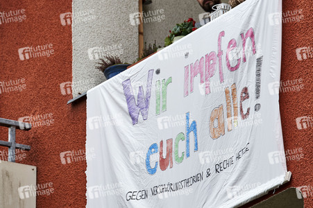 Schweigemarsch gegen Coronamaßnahmen in Berlin