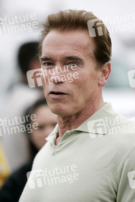 Pressetermin mit Arnold Schwarzenegger zur den Bränden in Malibu
