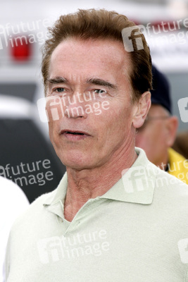 Pressetermin mit Arnold Schwarzenegger zur den Bränden in Malibu