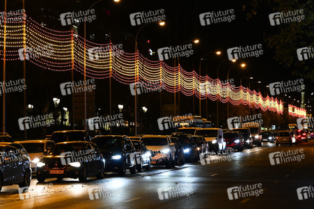 Weihnachtsillumination in Madrid