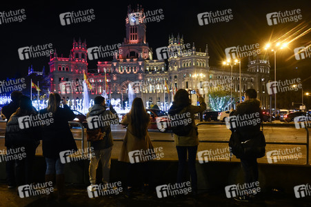 Weihnachtsillumination in Madrid