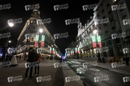 Weihnachtsillumination in Madrid