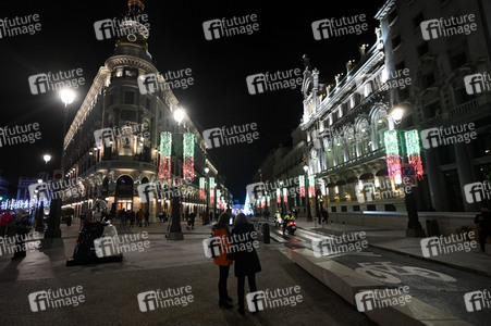 Weihnachtsillumination in Madrid