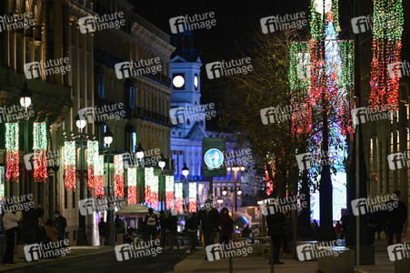 Weihnachtsillumination in Madrid