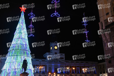 Weihnachtsillumination in Madrid