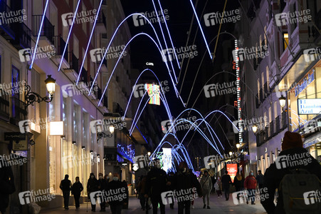 Weihnachtsillumination in Madrid