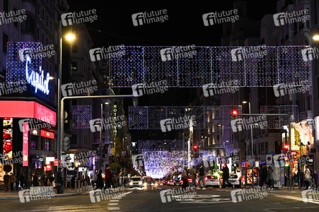 Weihnachtsillumination in Madrid