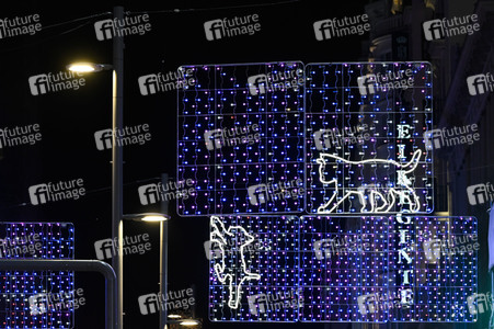 Weihnachtsillumination in Madrid