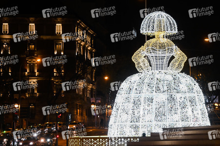 Weihnachtsillumination in Madrid