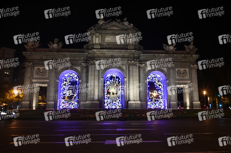 Weihnachtsillumination in Madrid