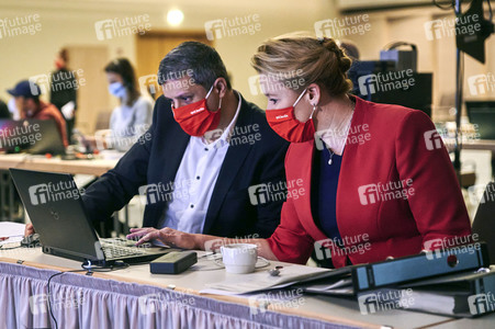 Hybrider Landesparteitag der SPD in Berlin