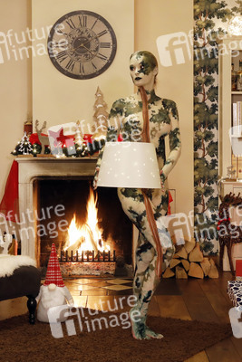 Weihnachts-Bodypainting