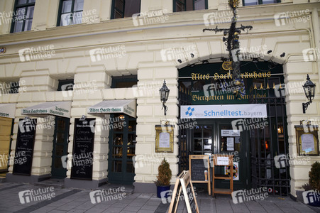 Corona-Teststation in München