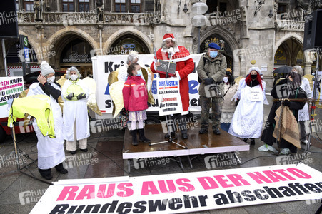 Kundgebung zum bundesweiten Aktionstag gegen Aufrüstung und Krieg in München