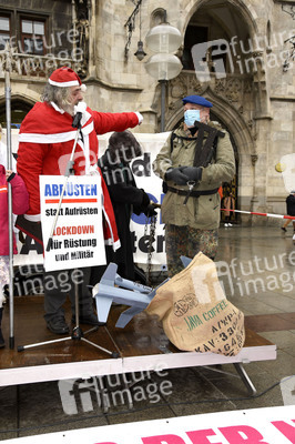 Kundgebung zum bundesweiten Aktionstag gegen Aufrüstung und Krieg in München