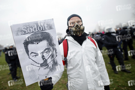 Querdenken-Demo in Düsseldorf