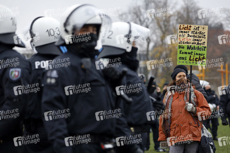 Querdenken-Demo in Düsseldorf