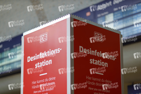 Symbolfoto Desinfektionsstation