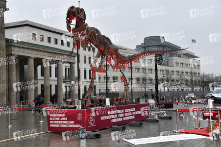 Mahnwache vom Aktionsbündnis 'Alarmstufe Dunkelrot' in Berlin