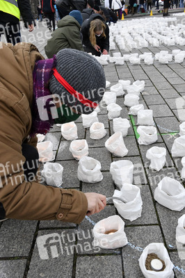 Fridays for Future Lichteraktion in Berlin