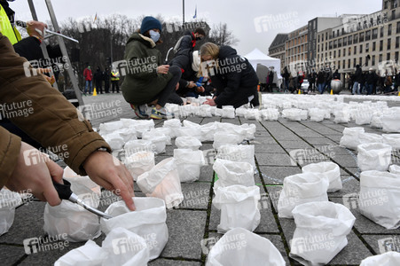 Fridays for Future Lichteraktion in Berlin